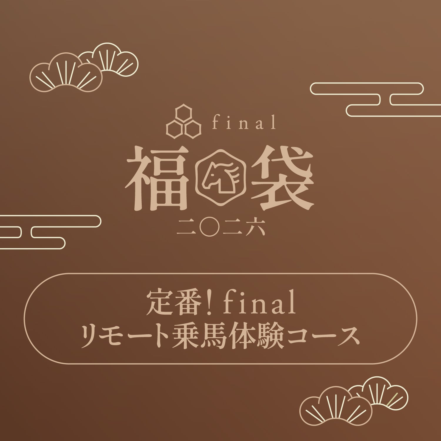 定番!finalリモート乗馬体験コース