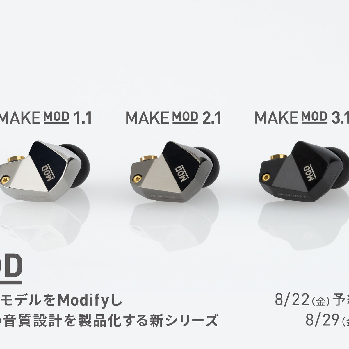 ベースモデルをModifyして最新の音質設計を製品化するMODプロジェクト